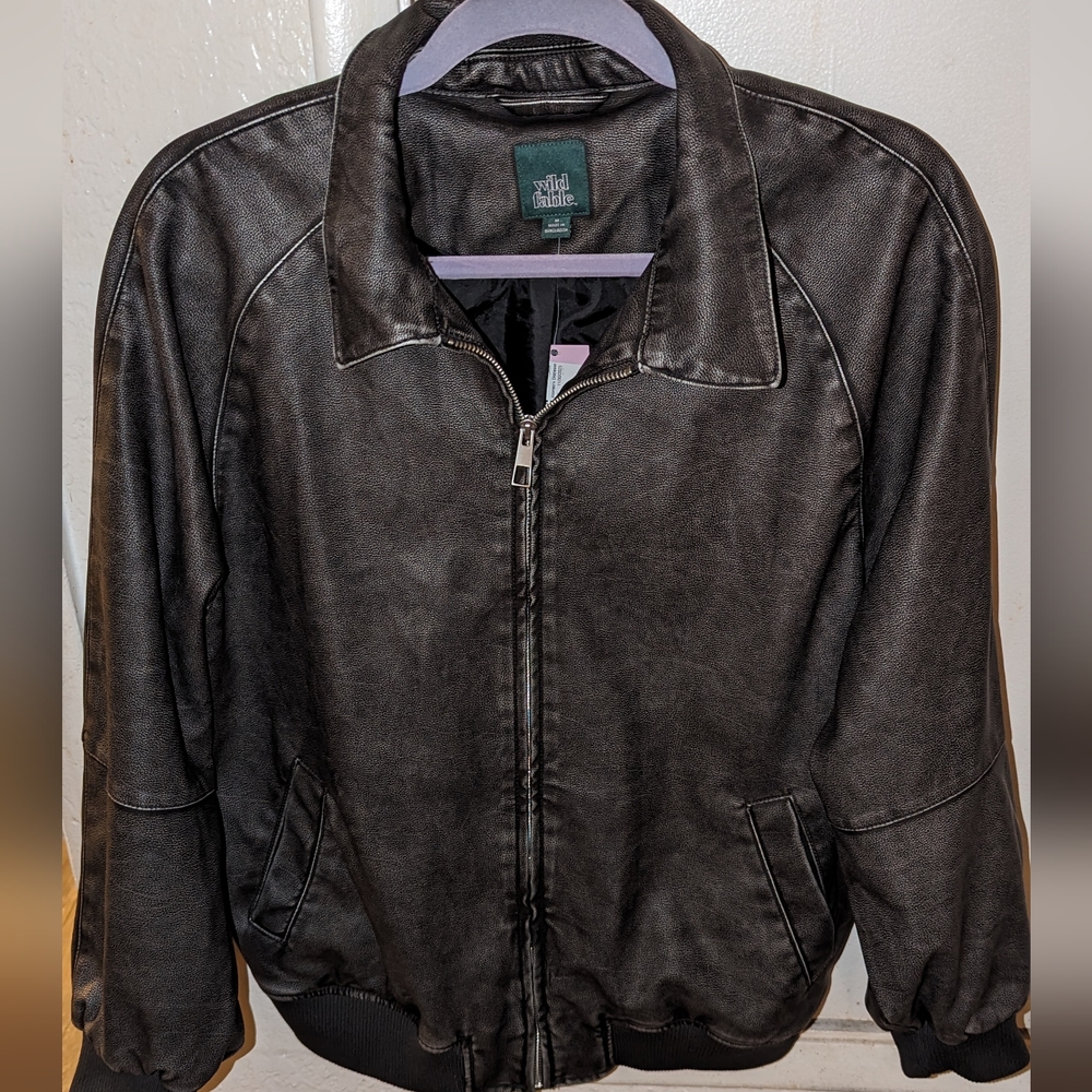 Wild Fable Distressed Bomber Jacket